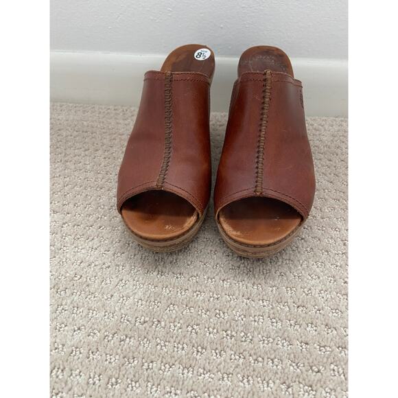 Timberland Heels Women's Danforth Mule Wedge Buckthorne Brown Size 8.5 - Picture 3 of 8